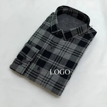 2024 new fashion flannel men shirt