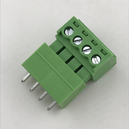 Bloco de terminais de contato de 4 vias de PCB de passo de 3,5 mm