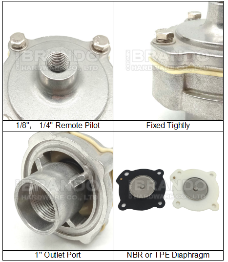 1'' Air Control Manifold Flat Mount Pulse Valve