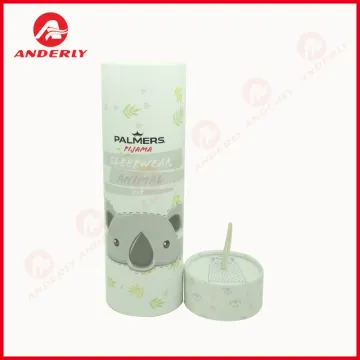 Customized Cute Sleepwear Clothes Packaging Paper Tube