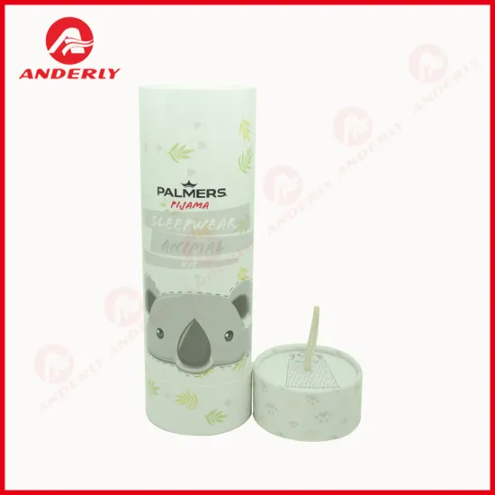 Customized Cute Sleepwear Clothes Packaging Paper Tube