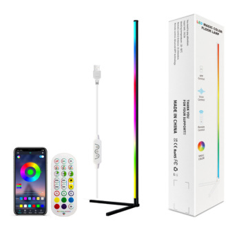 KESHU 5V USB Corner Lamp: Simple Taste RGB Floor Lamp for Living Room and Bedroom