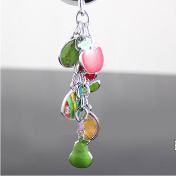 Fashion Fruit Pattern Zinc Alloy Key Chain Wedding Favors