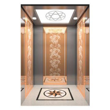 Rose goldmirror etching Passenger Elevator