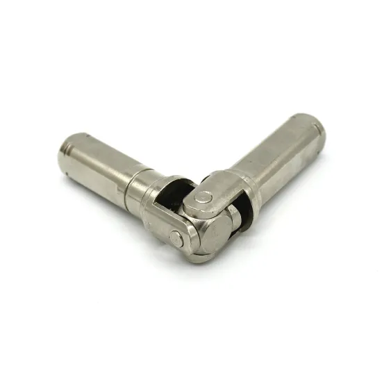 China Manufacturing Precision Machined Stainless Steel Custom Double Cardan Joints for Curtains