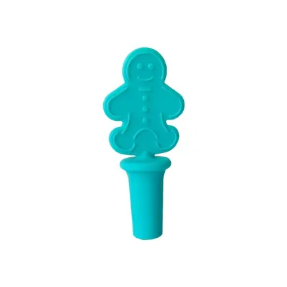 green silicone wine stopper
