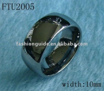 charm tungsten ring