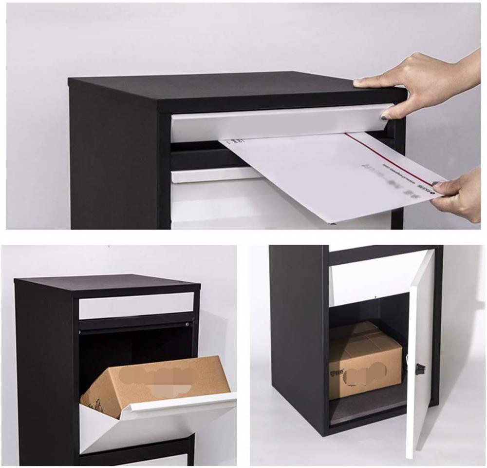 Parcel drop box for storing letters