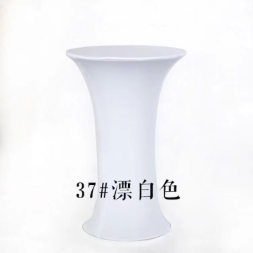 White Polyester Rectangle Dining Table Cover Set for Weddings and Parties