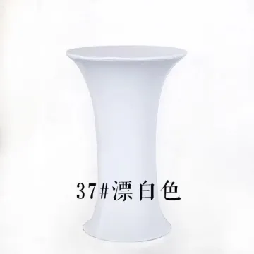 White Polyester Rectangle Dining Table Cover Set for Weddings and Parties