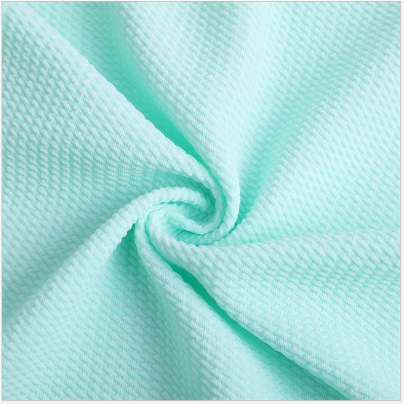 Skin-friendly Polyester Twill Bubble Jacquard Baby Fabric (2)