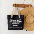 Durable Custom Canvas Tote Bag With Zipper