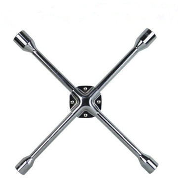 Universal Heavy Duty Lug Wrench: 4-Way Cross & Torque Wrench