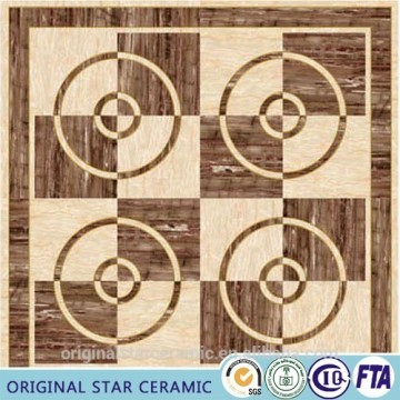 High gloss floor tile with golden which newest designs