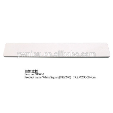 china supplier 100/240 Square Nail Files White