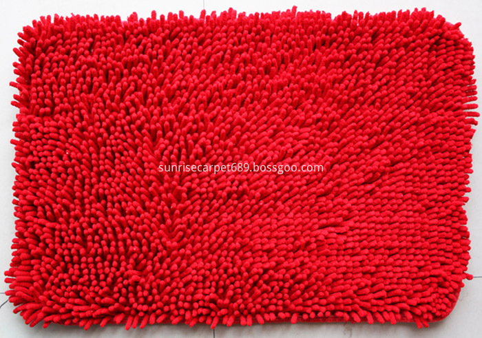 Chenille Rugs Red