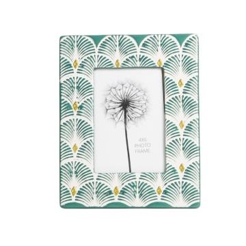 Customized Green Bedroom Decor Ceramic Photo Frame - Hot Sale