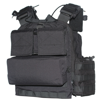 Black Tactic Vest Worka worka zip panelu panelu