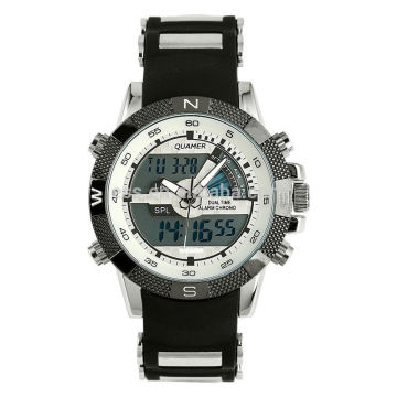 New Black & White Silicon Material Men Watch Sport