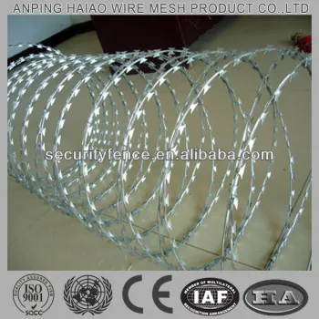 ISO9001 & CE low price high quality razor wire fencing