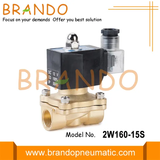 2W160-15 1/2'' Brass Water Solenoid Valve 24V 220V