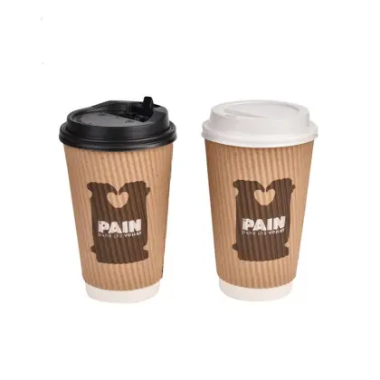 Unique Design Ripple Wall Paper Coffee Cup