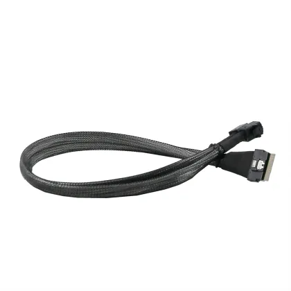 Hard Drive Data Riser Cable SAS SFF 8654 8i to Dual Channel HD 4i Mini SAS SFF-8643 Server Connection