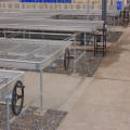 Aluminum frame with hot galvanized greenhouse rolling bench