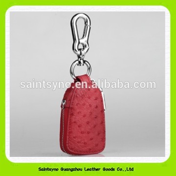 15078 Fashion ostrich pattern leather key purse