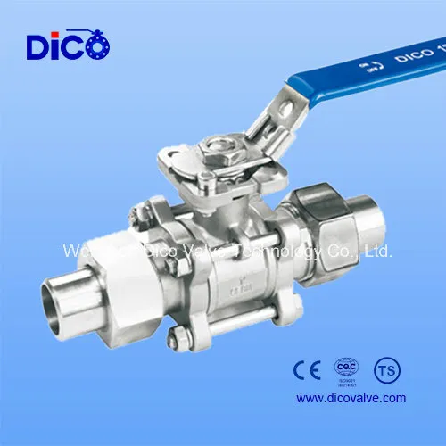 Wenzhou Union Type 3PC Floating Ball Valve