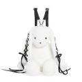 Netter Rucksack des Bunny Plüsch des Mädchens