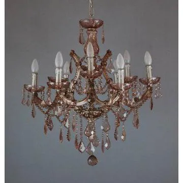 9-lites European style iron crystal house chandelier