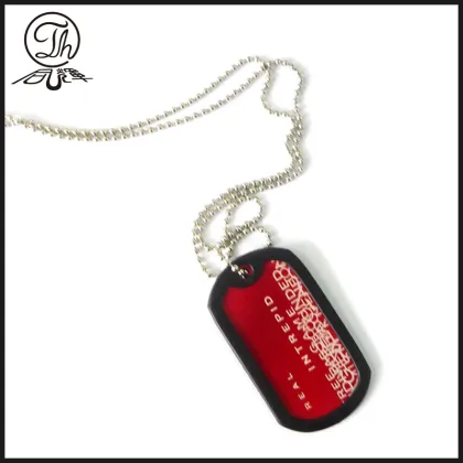 Antique dog tag designs pendant necklace