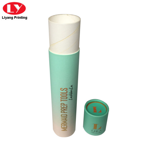 Cardboard Paper Box Cylindrical Tubes Makeup Brush Packaging