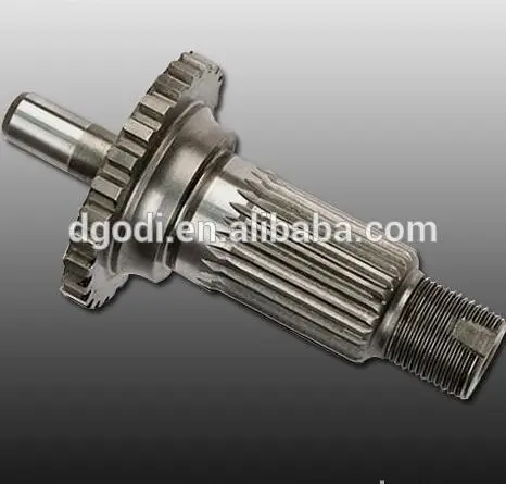 packing machine spare parts of steel transmission gear shaft