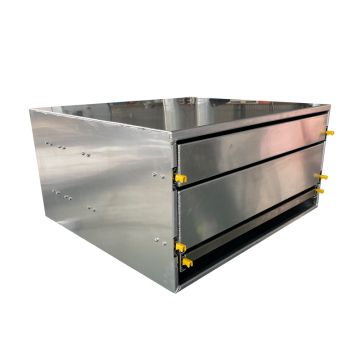 Aluminum ute canopy cargo drawer with lock