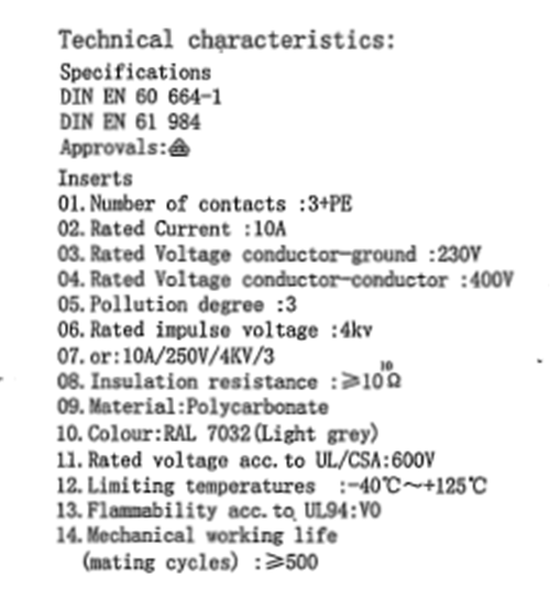 Male Heavy Duty Connector