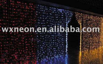 LED Curtain light white/blue/yellow with lead wires interconnecting