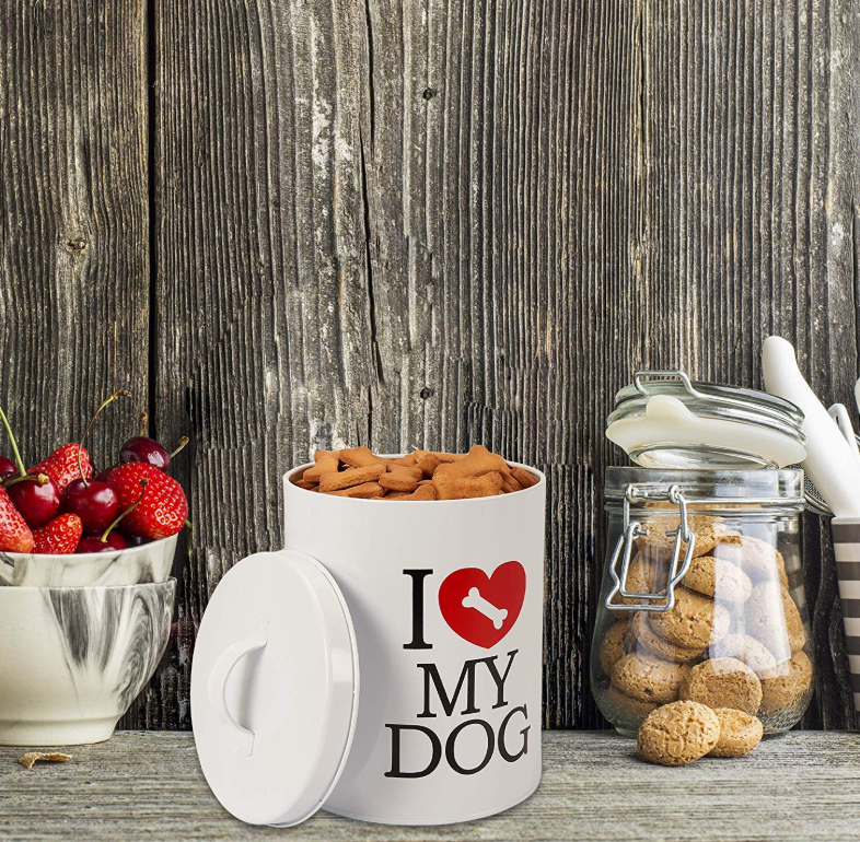 Large Pet Food Metal Canister