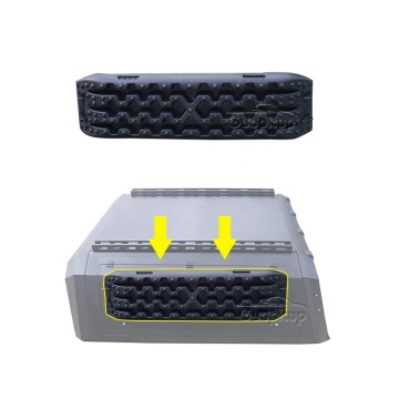 4x4 Off Road Escape Boards: Tire Traction Mats for Sand, Snow, Mud - 4WD Black Orange