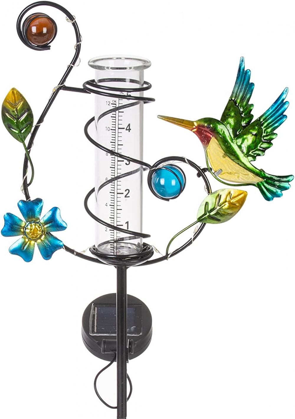 35'' Hummingbird Rain Gauge Outdoor