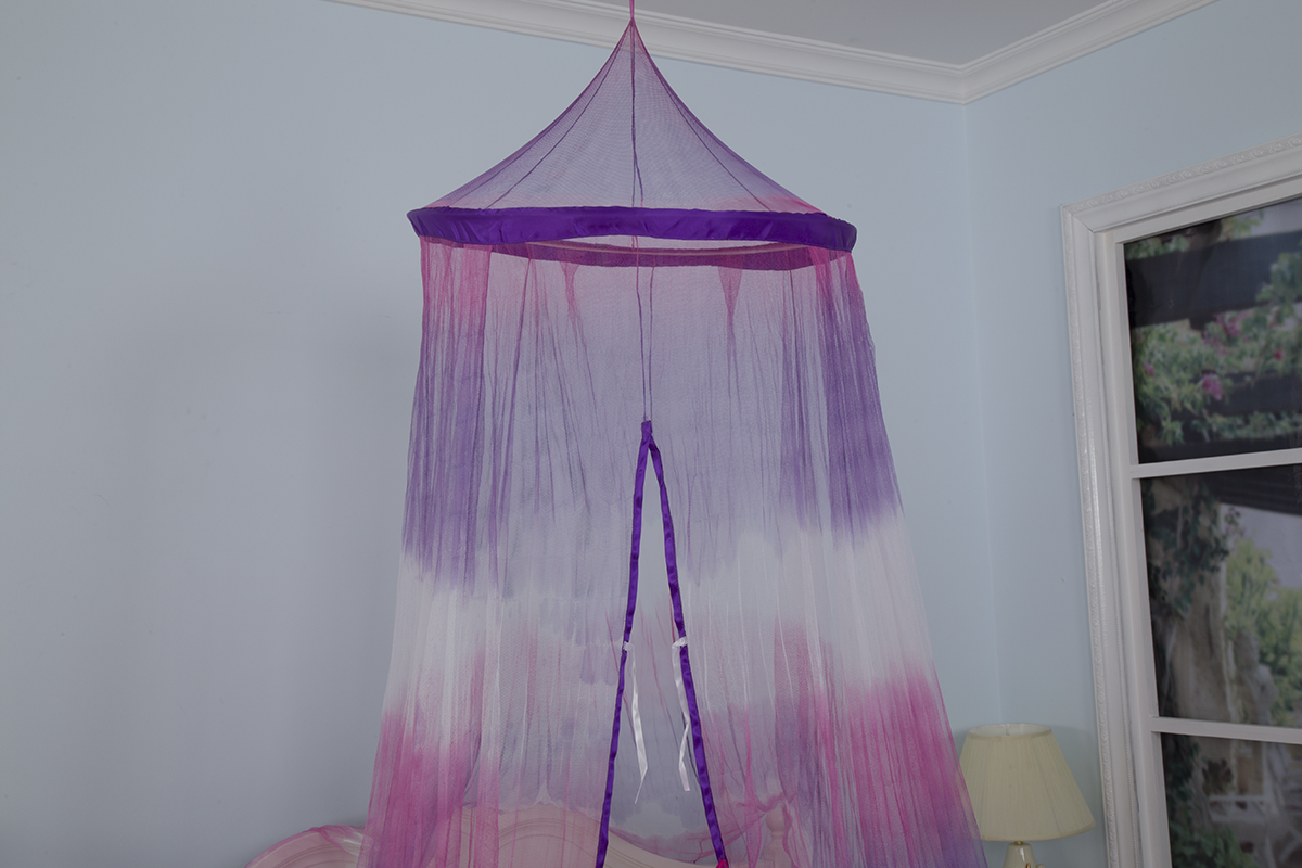 Mosquito Net Tie Dye Style Crown Bed Canopy