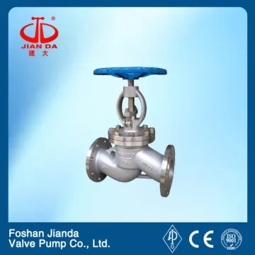 4'' flange type stainless steel oxygen globe valve
