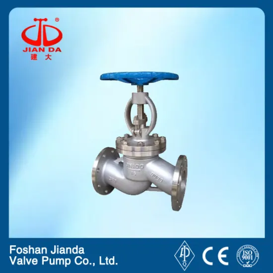 4'' flange type stainless steel oxygen globe valve