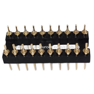 2.5mm Pitch IC Sockets with SGS Mark, 500V AC/Minute Standing Voltage