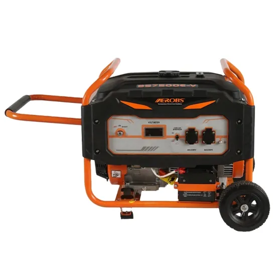 AEROBS 6000w: 6kw/6.5kw Single Phase Open Frame Gasoline Generator with Handles and Wheels