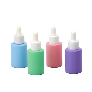 Botellas de aceite esencial de hombro plano de color personalizado