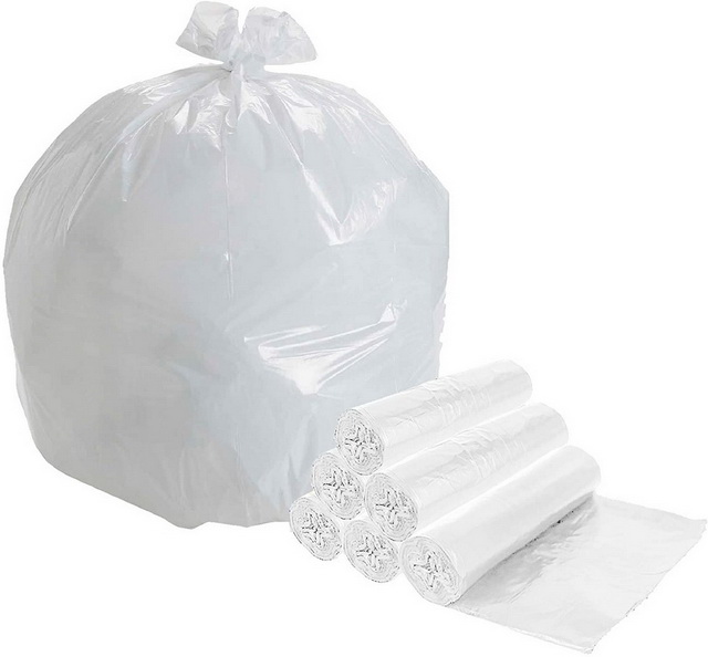 Cornstarch Plastic Trash Packaging Bags Thicken Garbage Bags On Roll 65 Gallons