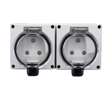 Outdoor IP66 Waterproof Charging Station: 16A Rainproof Socket with Keyhole Design for Bathroom and Garden Use