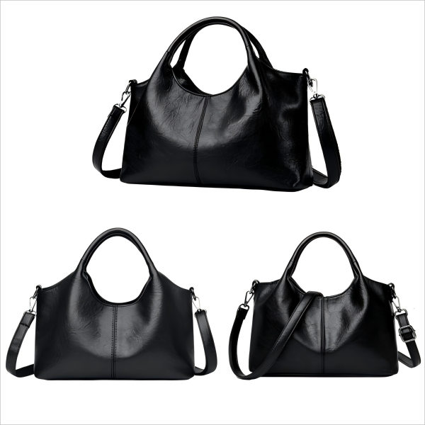Lady's simple and versatile handbag